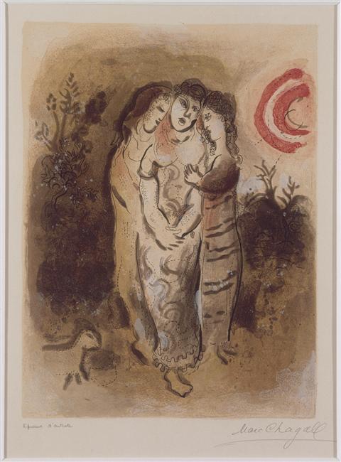 Naomi Y Sus Hermosas Hijas — Marc Chagall