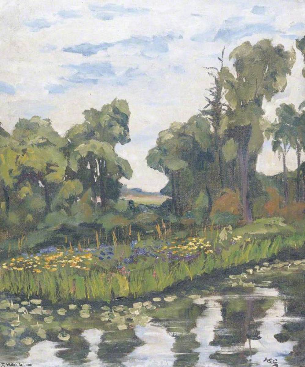 English River Landscape — Winston Spencer Churchill