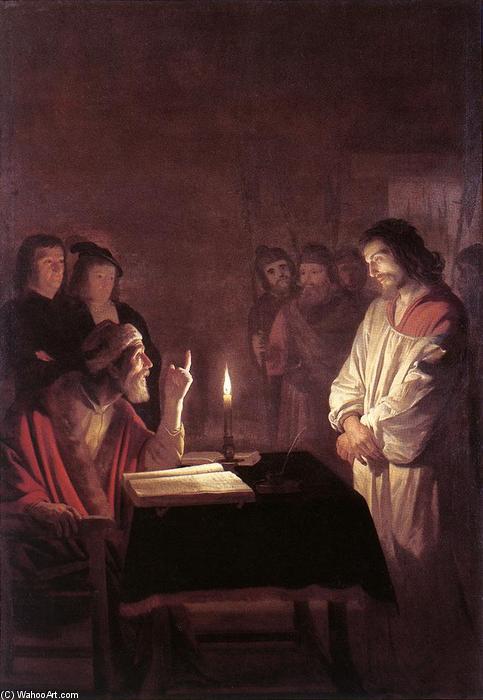 Christ Before The High Priest — Герхард Ван Хонторст