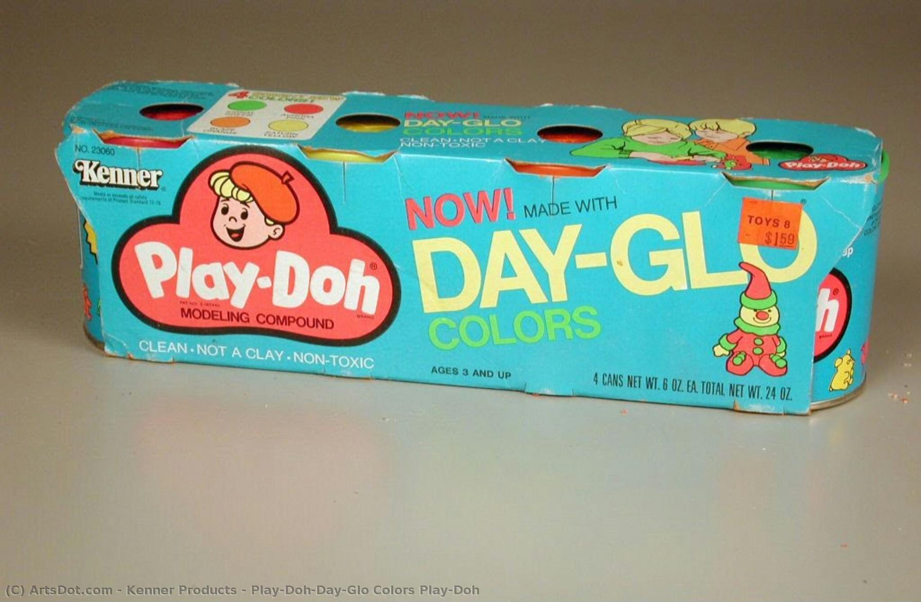 Play-doh:day-glo Colors Play-doh — Kenner Products