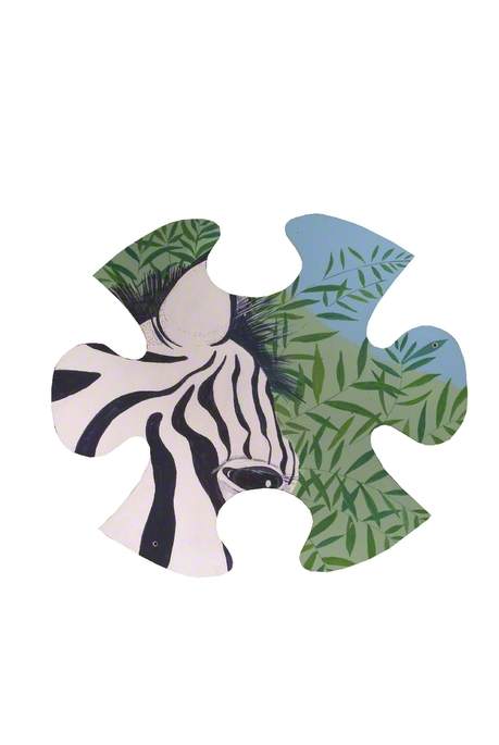 Jungle Jigsaw Zebra Head (5 Of 14) — Sally Court