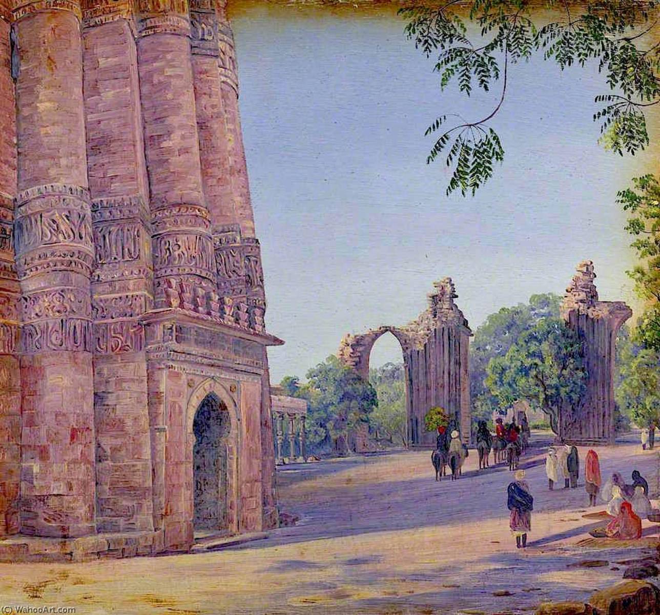 The Kutub. Delhi. India. Novr. 1878 — Marianne North