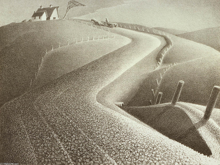 March — Grant Wood