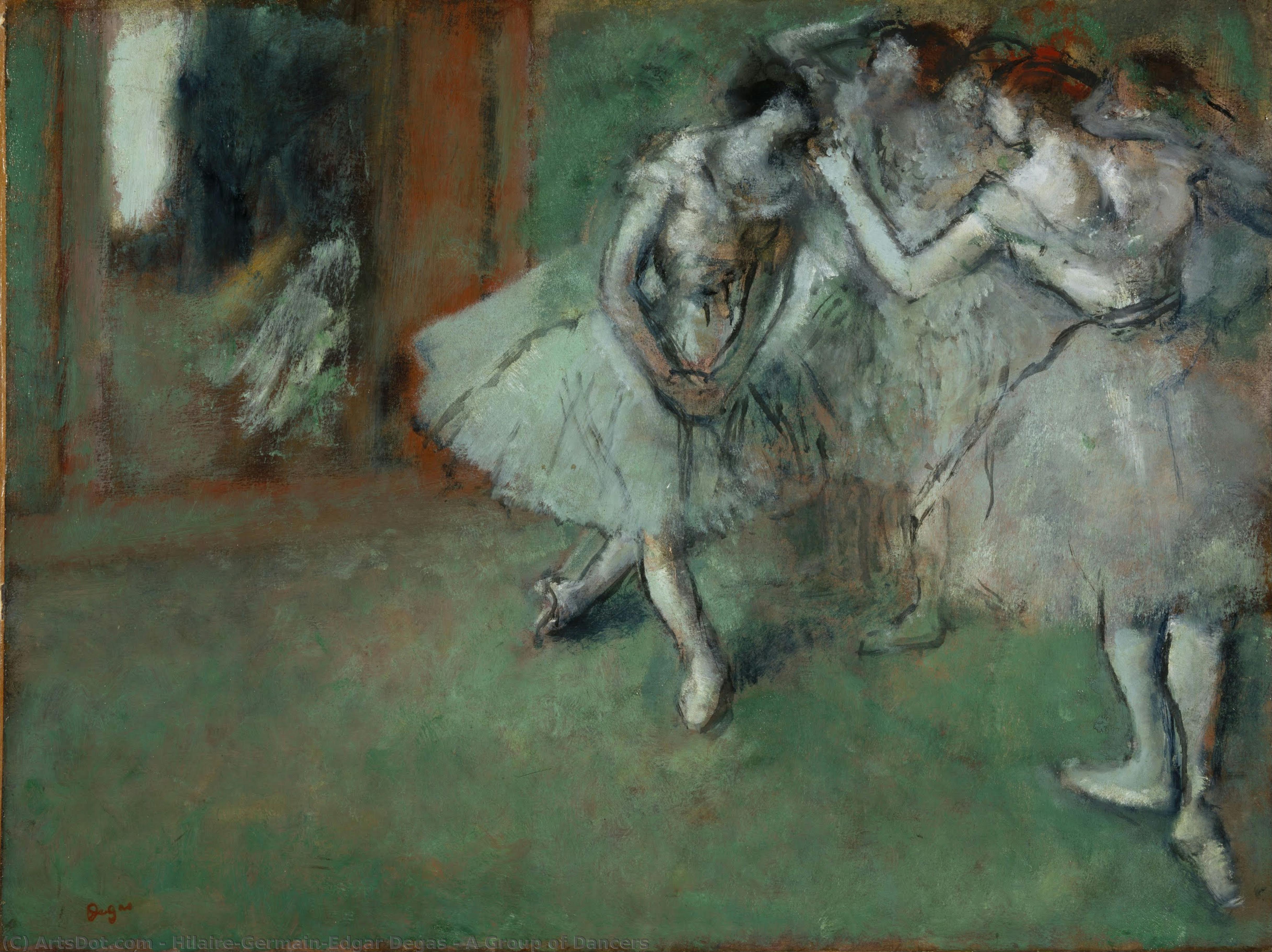 A Group Of Dancers — Edgar Degas
