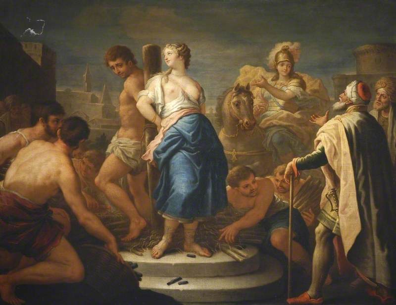 Clorinda Rescuing Olindo And Sophronia From The Stake — Paolo De Matteis