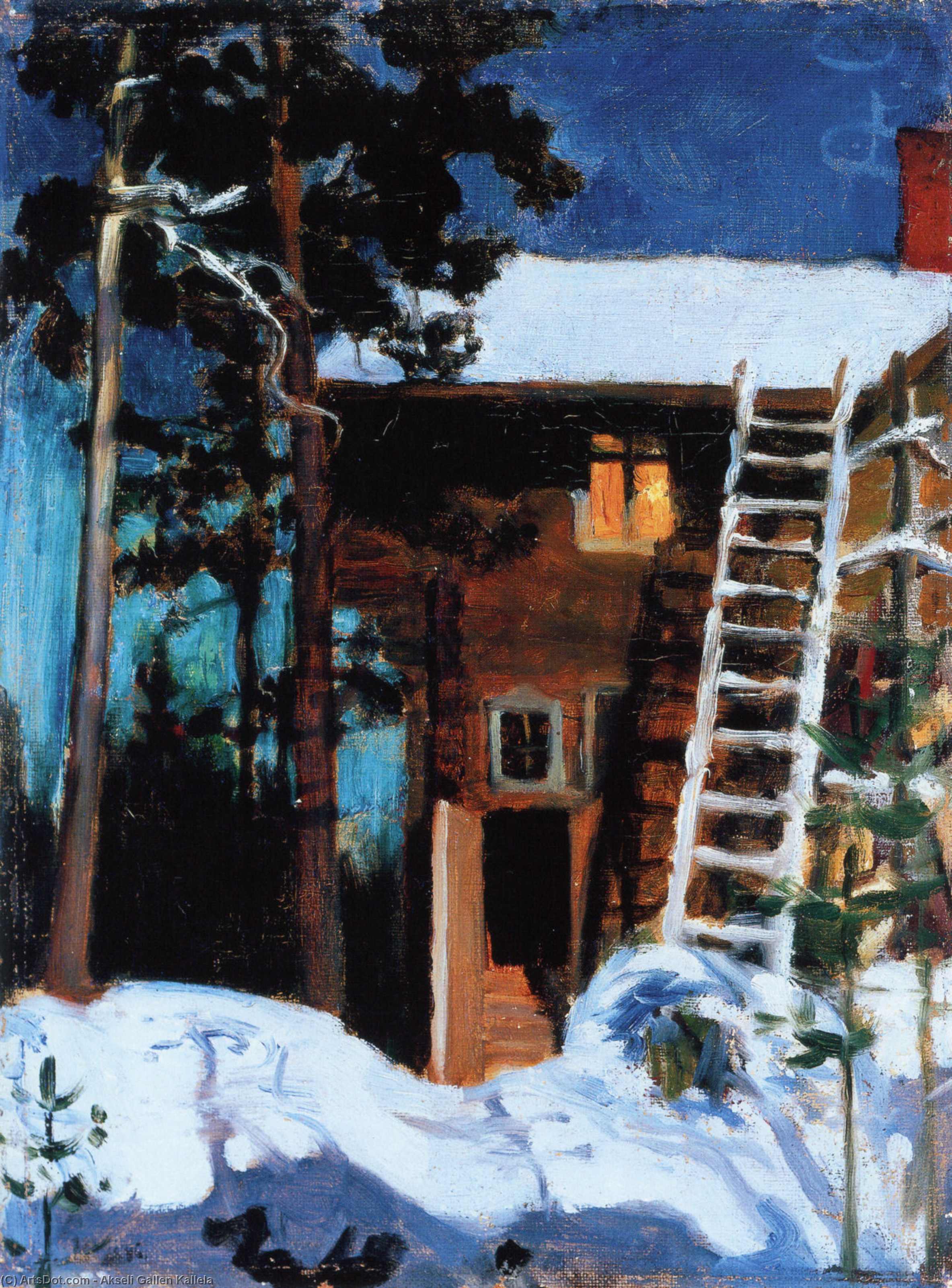 Kalela In Winter — Akseli Gallen-kallela