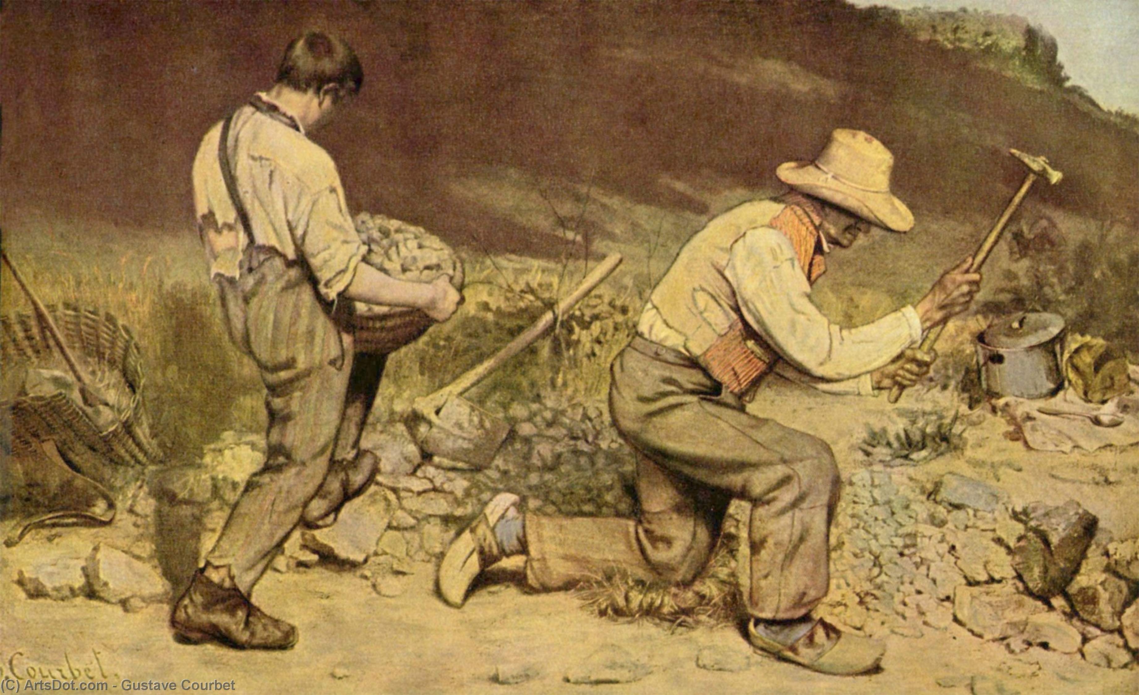 Los Rotoescaladores — Gustave Courbet