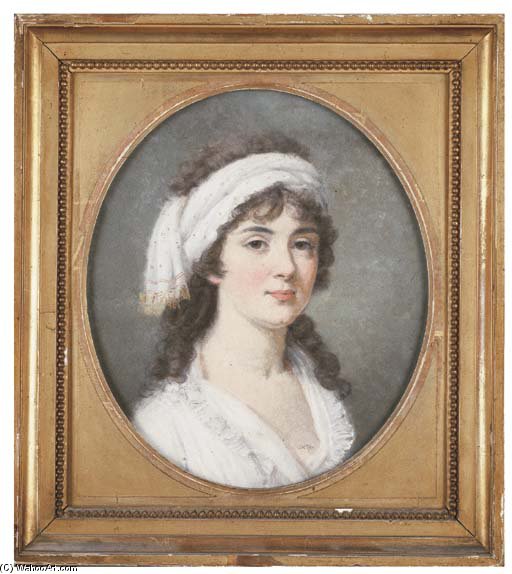 Portrait Of A Lady, Possibly Charlotte Myddelton — Hugh Douglas Hamilton