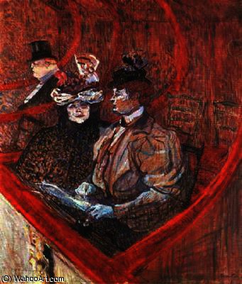 A Box At The Theatre — Henri De Toulouse-lautrec