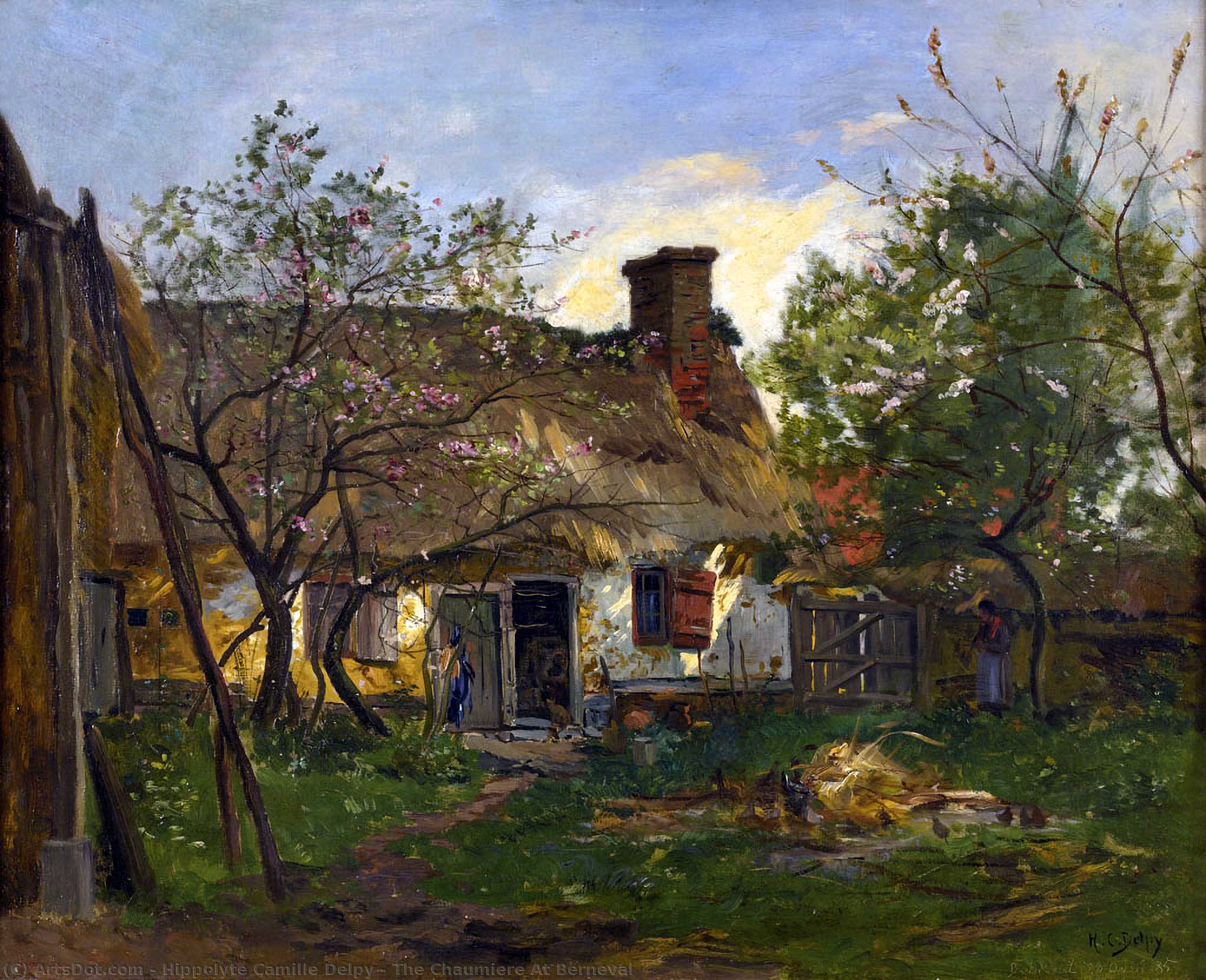 The Chaumiere At Berneval — Ipolit Kamil Delpi