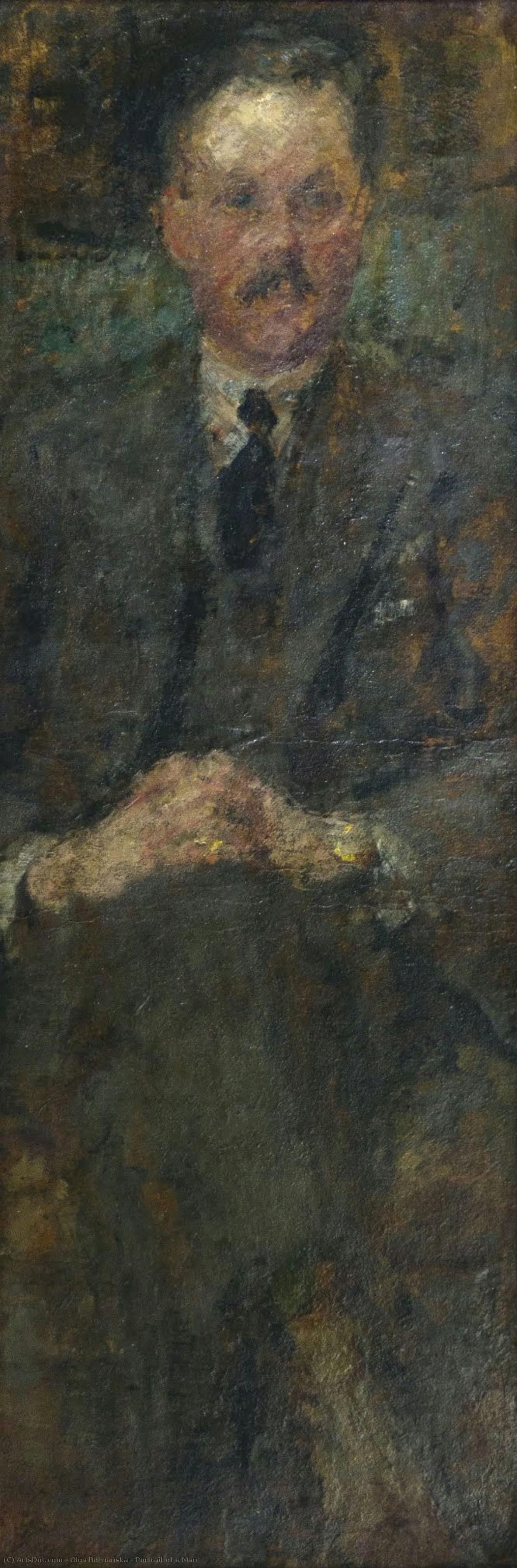 Portrait Of A Man — Olga Boznańska