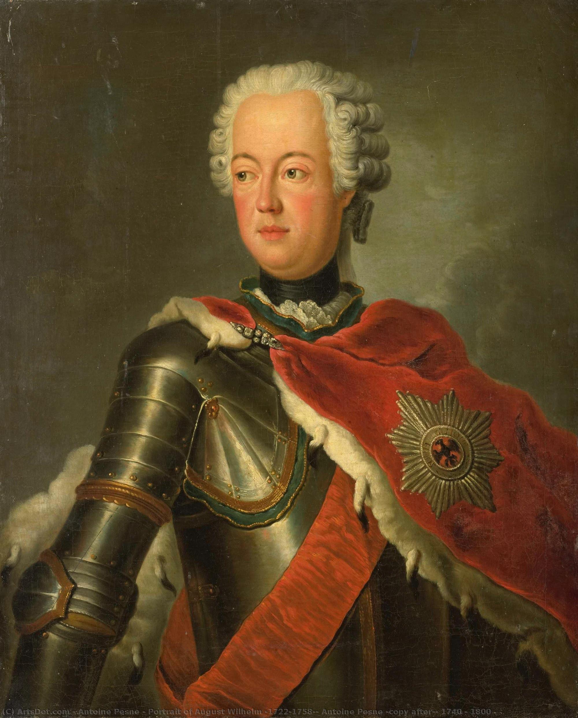 Portrait Of August Wilhelm (1722-1758), Antoine Pesne (copy After), 1740 - 1800 — Antoine Pesne