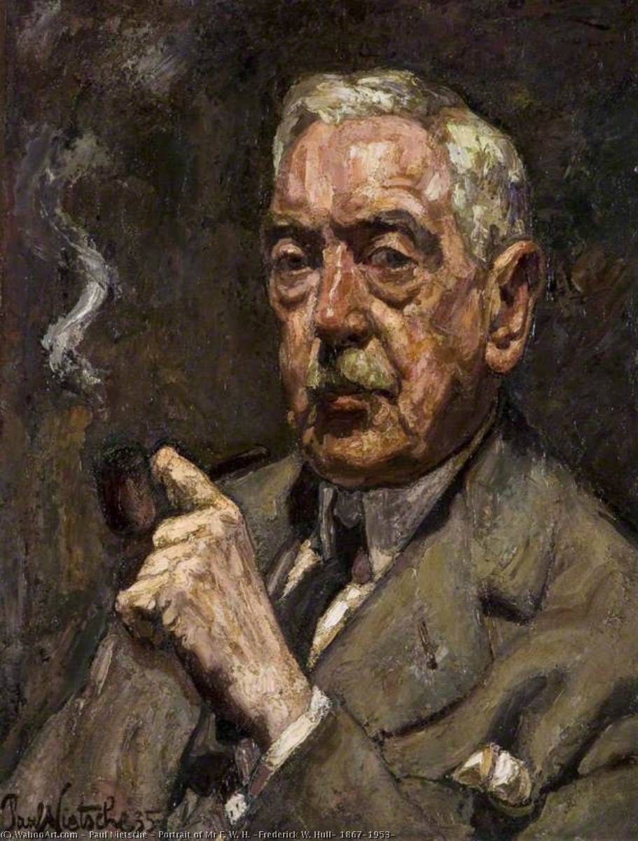Portrait Of Mr F. W. H. (frederick W. Hull, 1867–1953) — Paul Nietsche