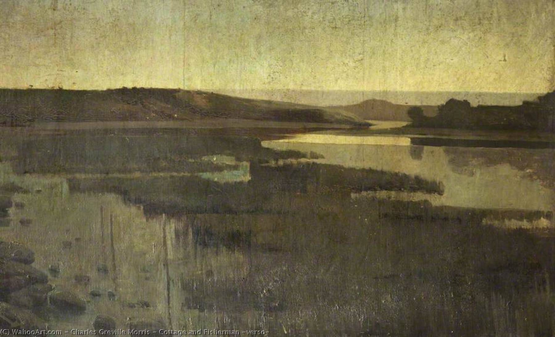 Cottage And Fisherman (verso) — Charles Greville Morris