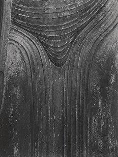Detail Of The Standing Image Of Buddha Shakyamuni, The Central Figure Of The Main Hall Of Miroku, Muro Ji, Nara — Ken Domon