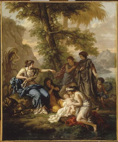 Moïse Sauvé Des Eaux L'invention De Moïse (ancien Titre) — Jean Jacques Lagrenée (lagrenée Le Jeune)