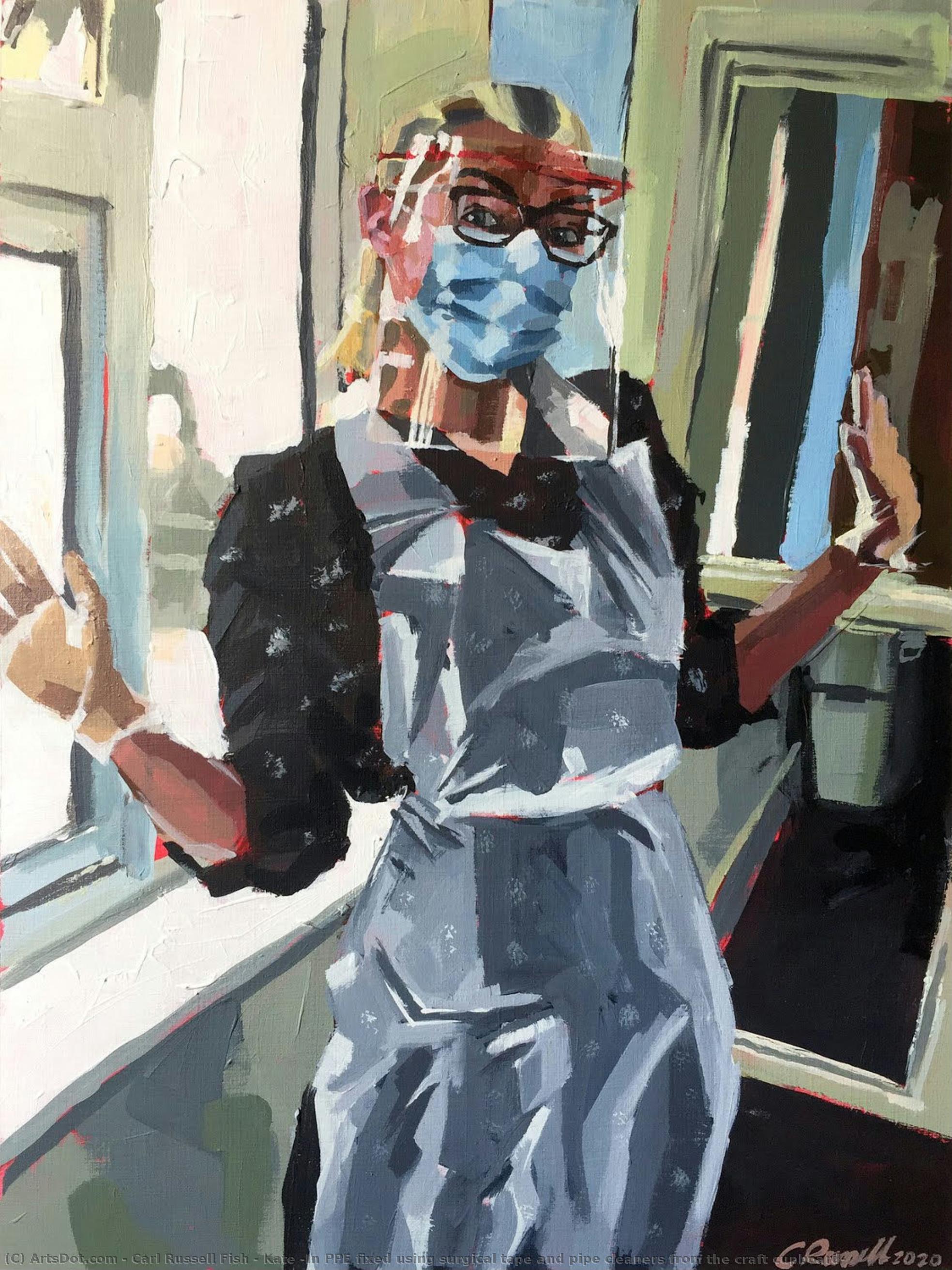 Kate (in Ppe Fixed Using Surgical Tape And Pipe Cleaners From The Craft Cupboard) — Carl Russell Fish