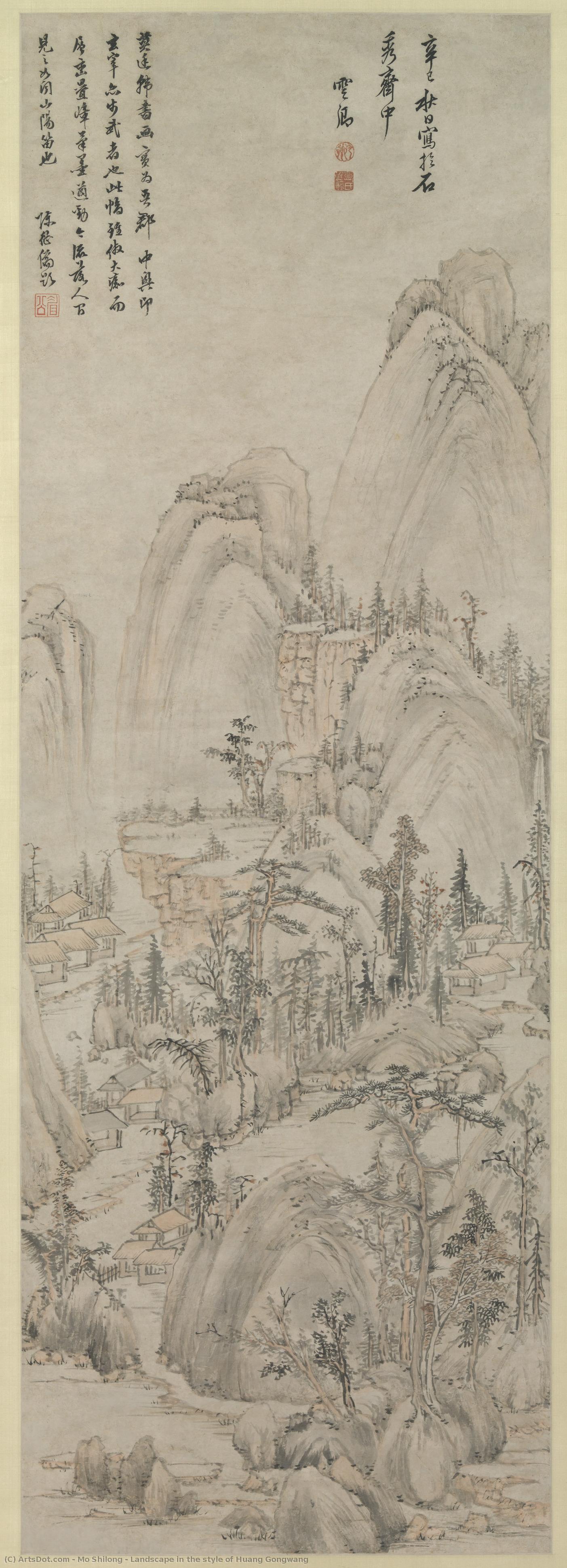 Landscape In The Style Of Huang Gongwang — Mo Shilong