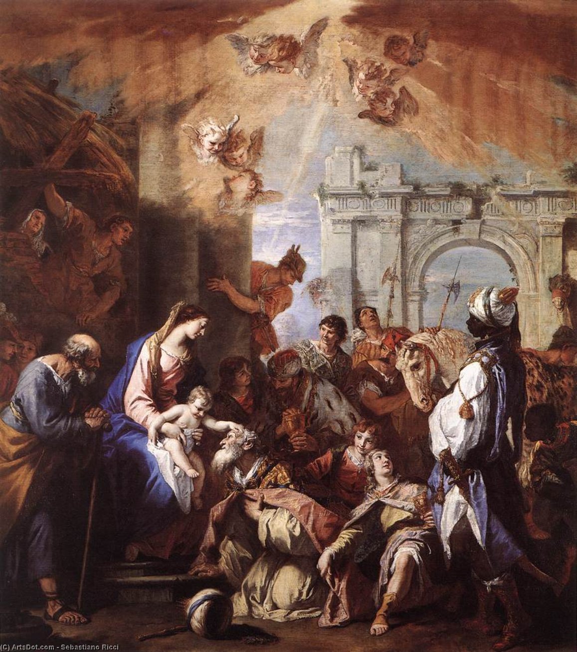 The Adoration Of The Magi — Себастијано Ричи
