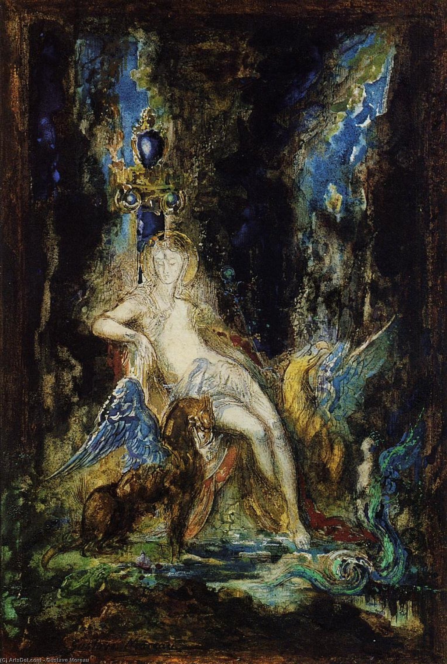 Fairy And Griffon — Gustave Moreau