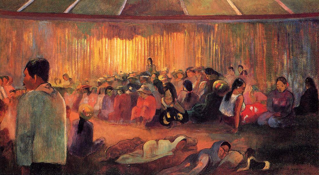 Te Rare Hymenee (also Known As The House Of Hymns) — Eugène Henri Paul Gauguin