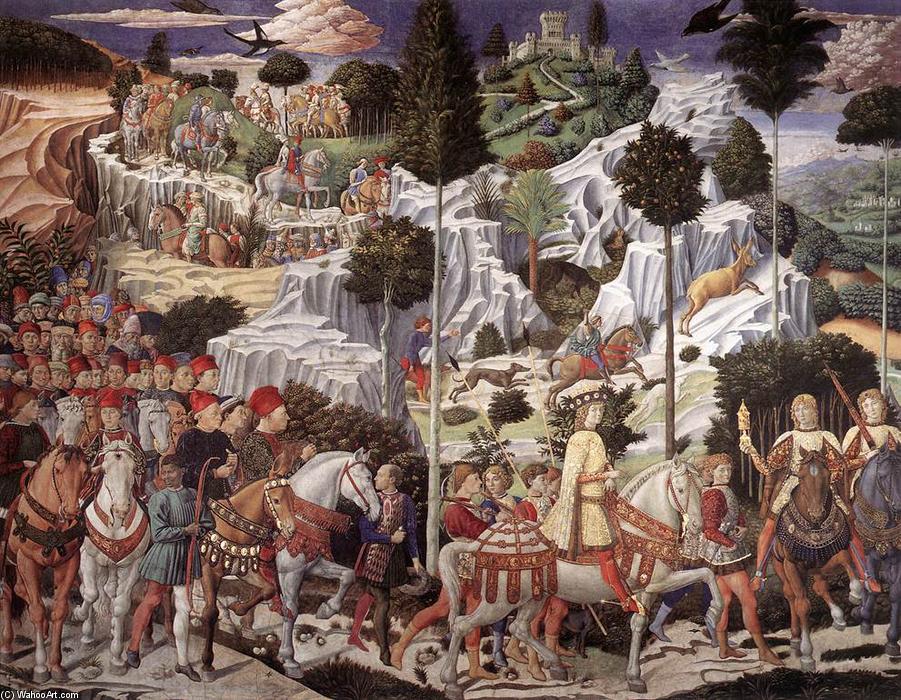 Procession Of The Youngest King (east Wall) — Benozzo Gozzoli