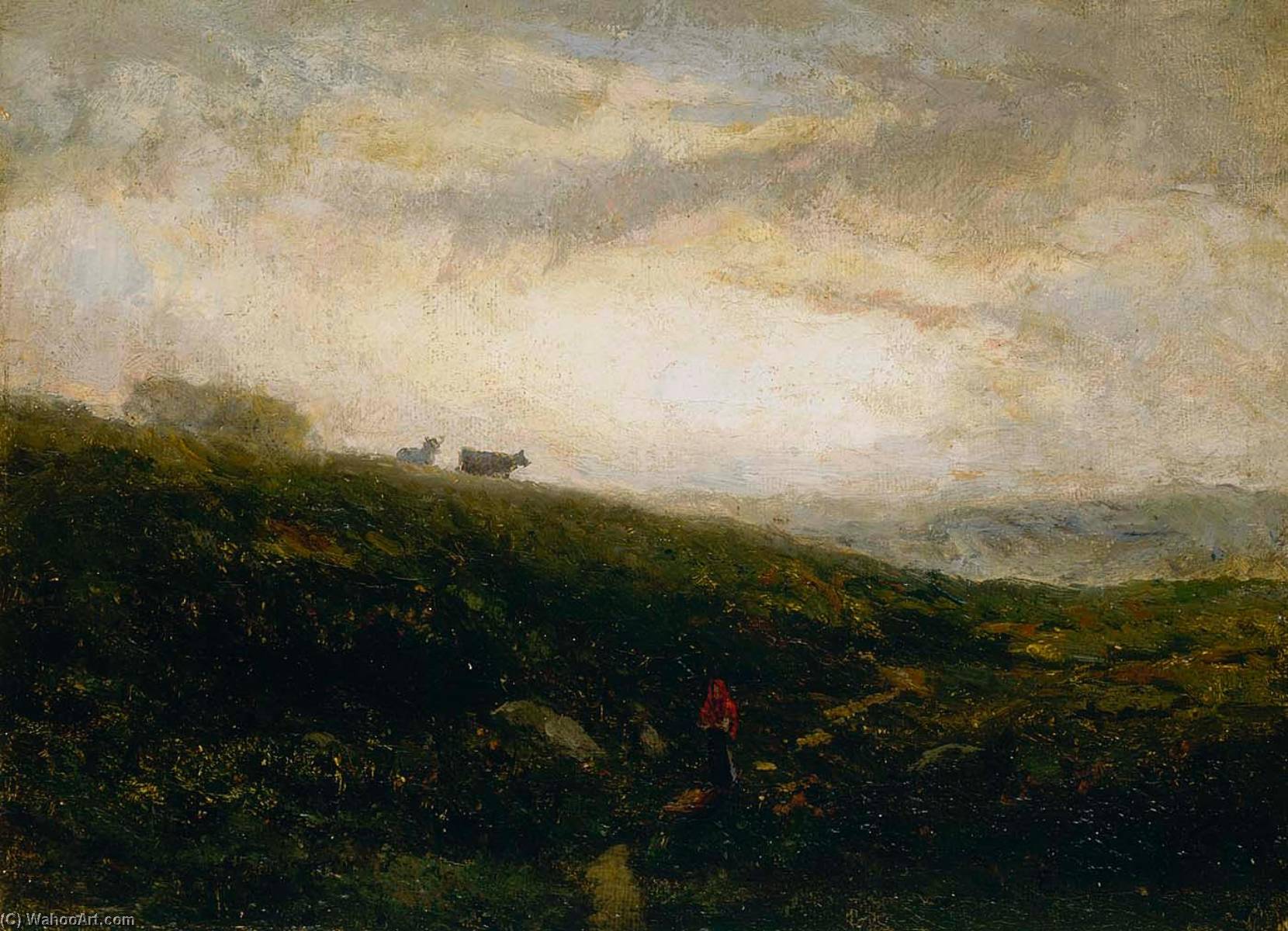 Untitled (cows Descending Hillside) — Эдвард Митчелл Бэннистер