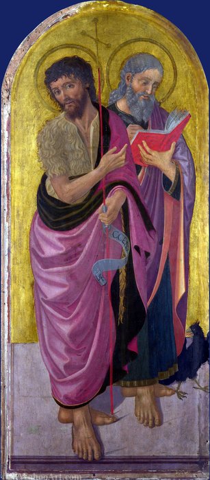 Saint John The Baptist And Saint John The Evangelist — Zanobi Machiavelli