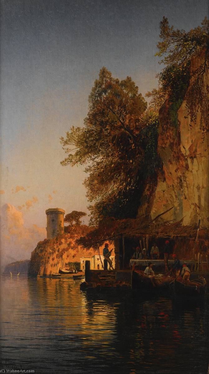 Afternoon By The Sea — Hermann David Salomon Corrodi