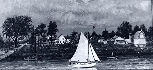 Sam Rymer's House And The Mockingbird , (painting) — Lewis L Cross