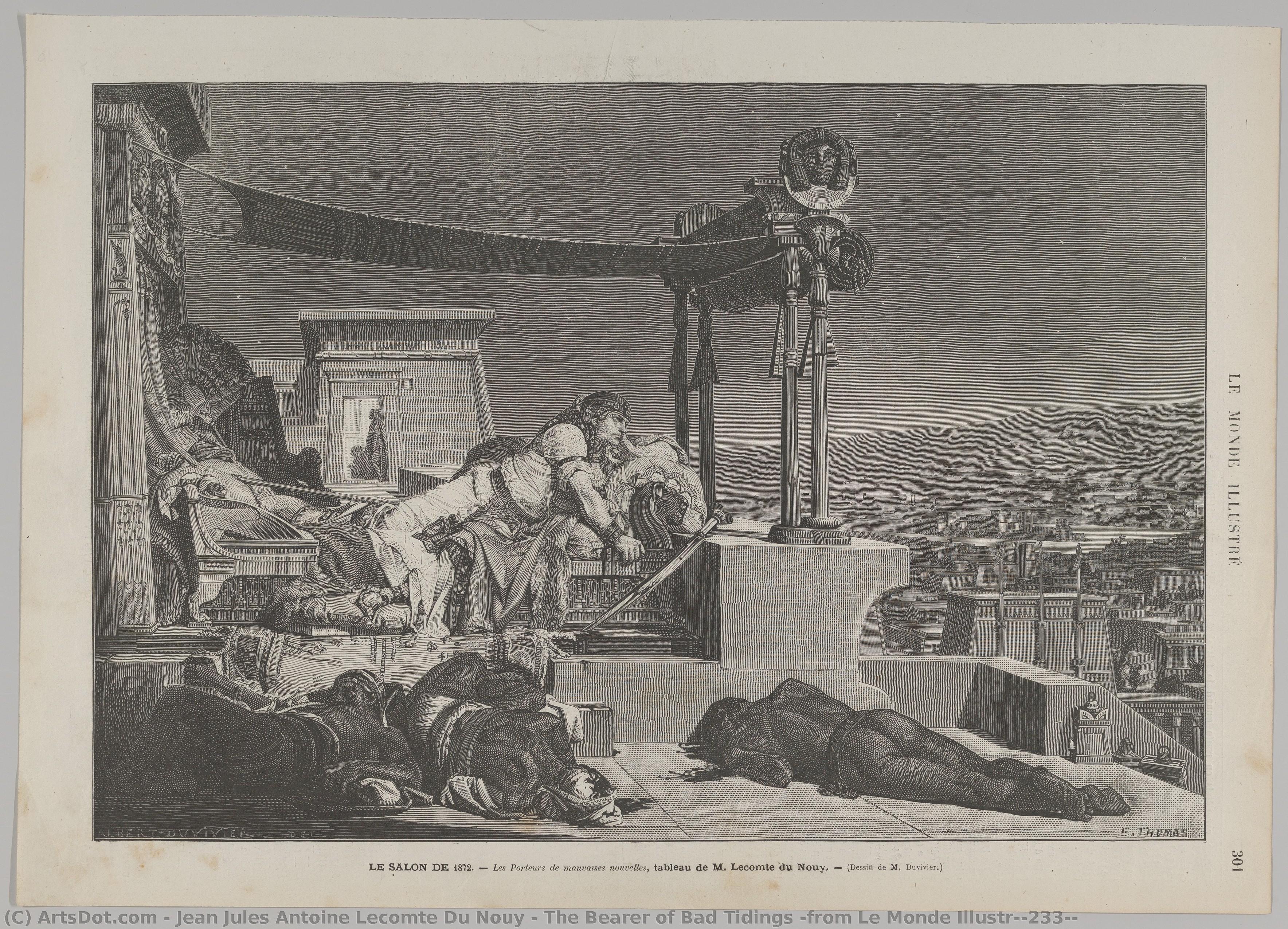 The Bearer Of Bad Tidings (from Le Monde Illustré) — Jean Jules Antoine Lecomte Du Nouy