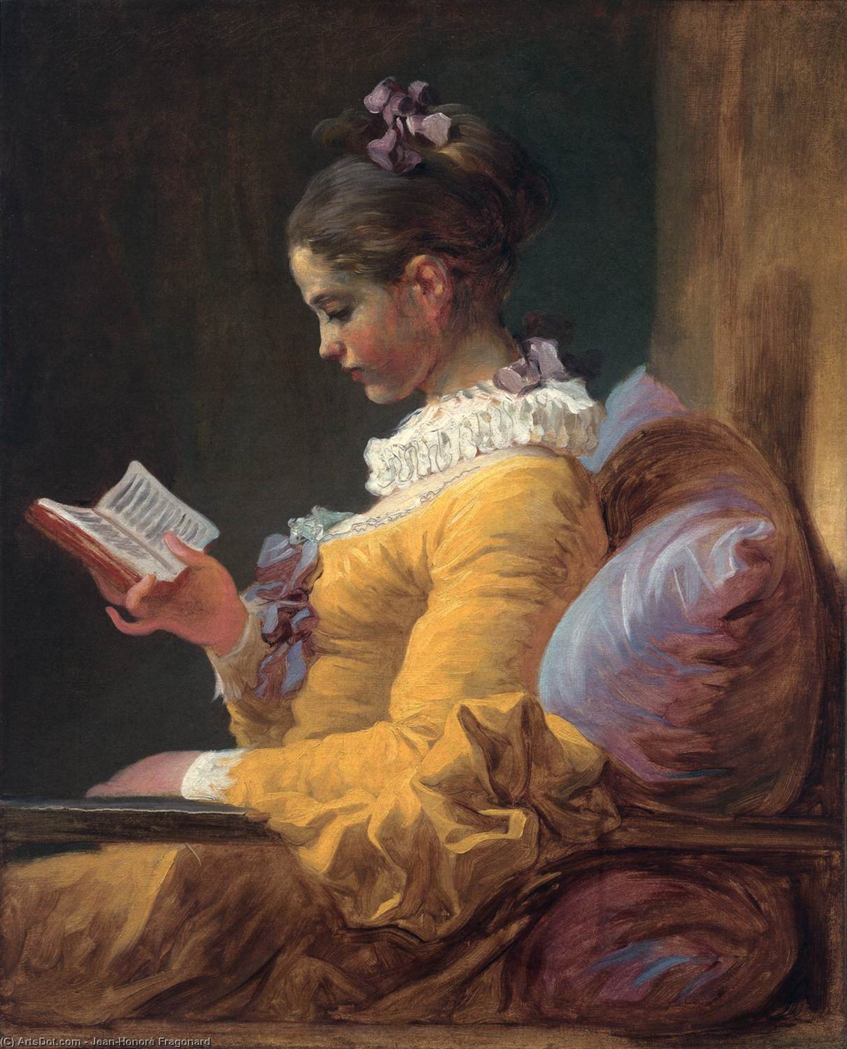 A Young Girl Reading — Jean-honoré Fragonard