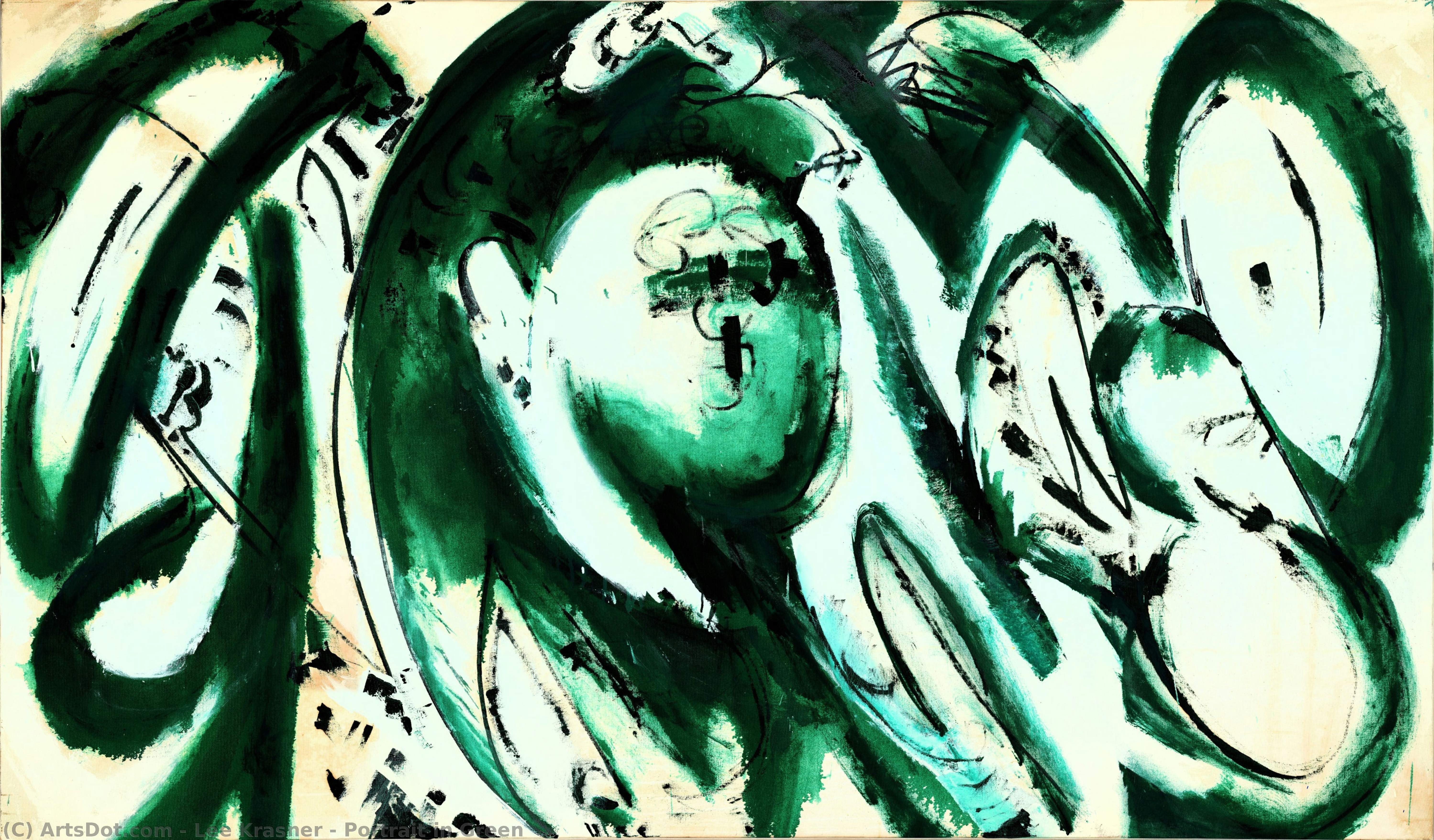 Portrait In Green — Lee Krasner