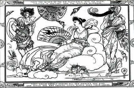 Then The Queen Of The Air Fluttered — Walter Crane