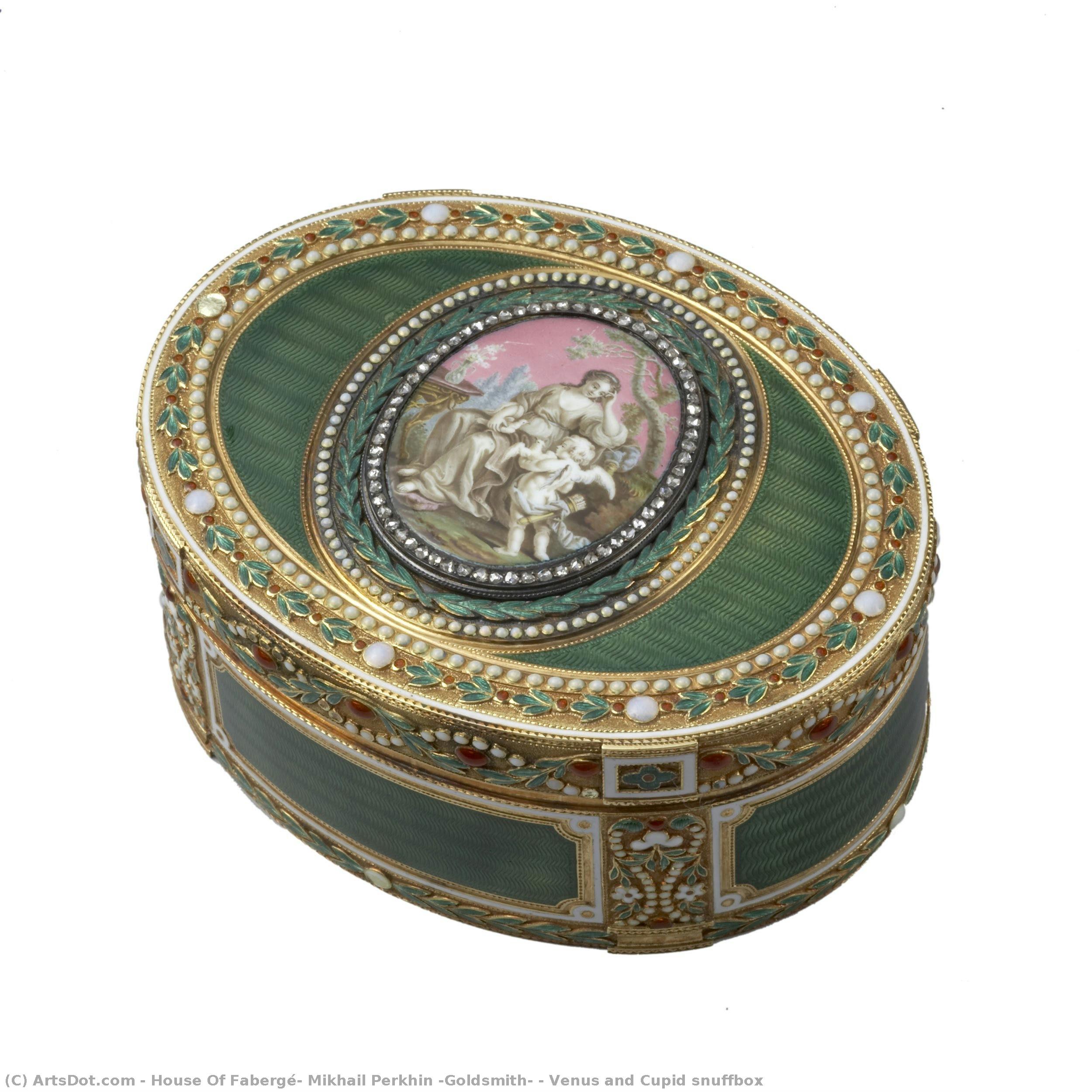 Venus And Cupid Snuffbox — Casa Fabergé, Mikhail Perkhin (orfebre)