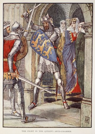 The Fight In The Queen's Ante-chamber — Walter Crane