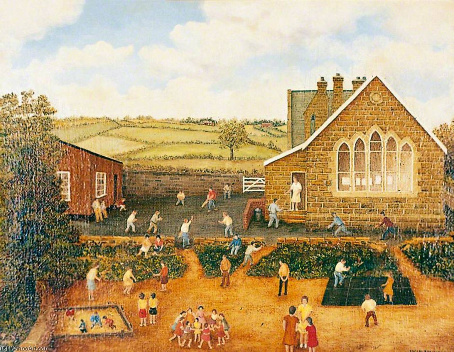 Lingerfield School — Joseph Baker Fountain