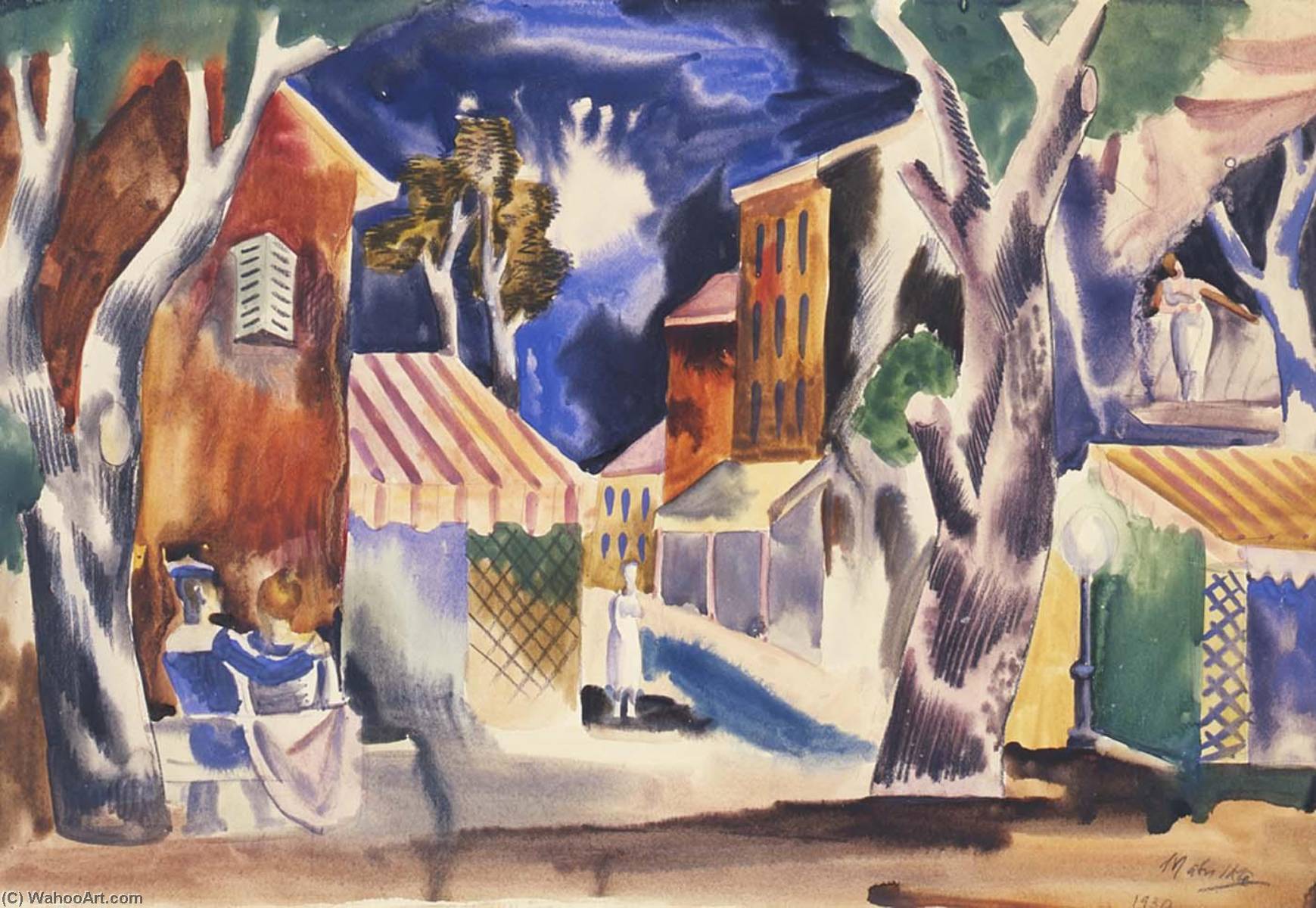 Untitled (cassis Street Scene) — Jan Matulka
