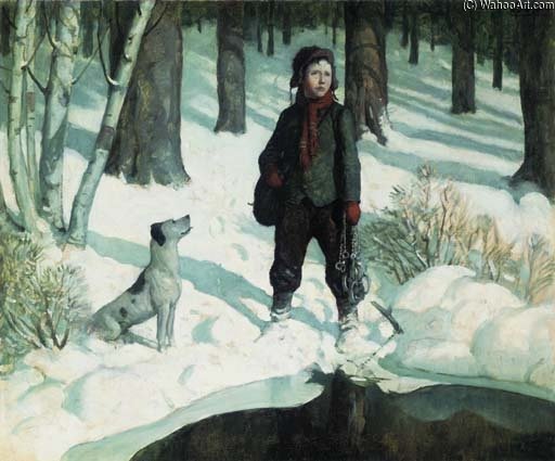 The Boyhood Of C.a. Lindbergh Yields Many Clues To His Personality As A Man — N.c. Wyeth