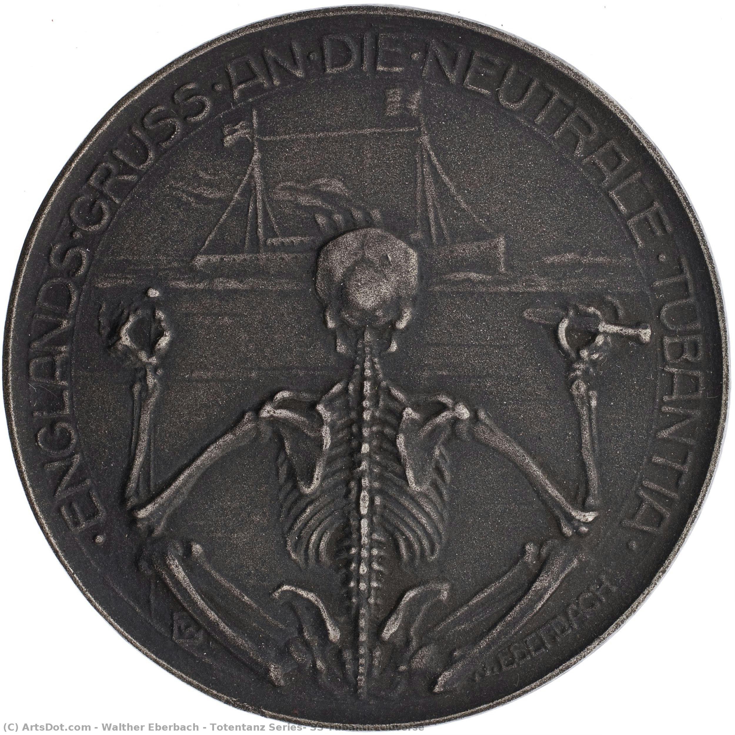 Totentanz Series: Ss Tubantia Obverse — Walther Eberbach