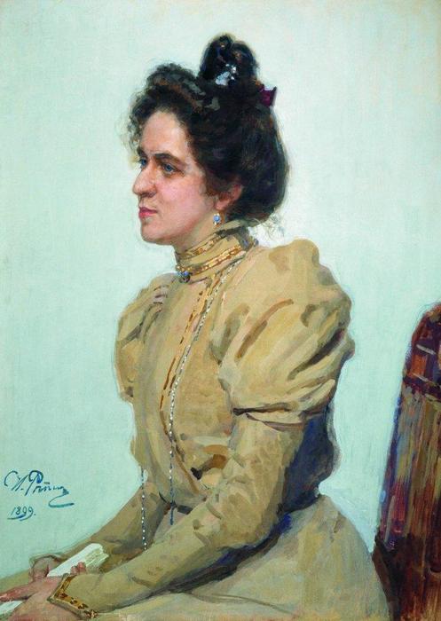 Portrait Of Actress Lyubov Sazonova-shuvalova — Ilya Yefimovich Repin