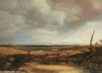 Distant View Of The Cumberland Hills From Eskdale — Anthony Vandyke Copley Fielding