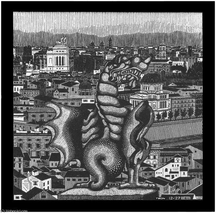 And The Griffin Of Borgheses — Maurits Cornelis Escher