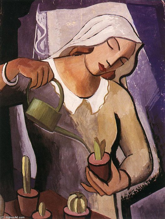 Watering The Cacti — Jeno Gabor