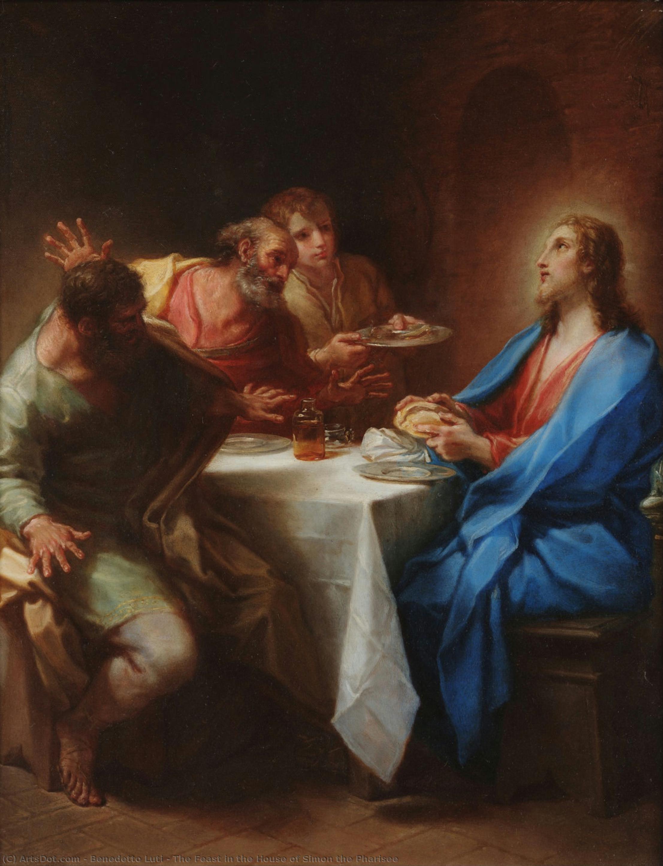 La Cena En La Casa De Simón El Farisaí — Benedetto Luti