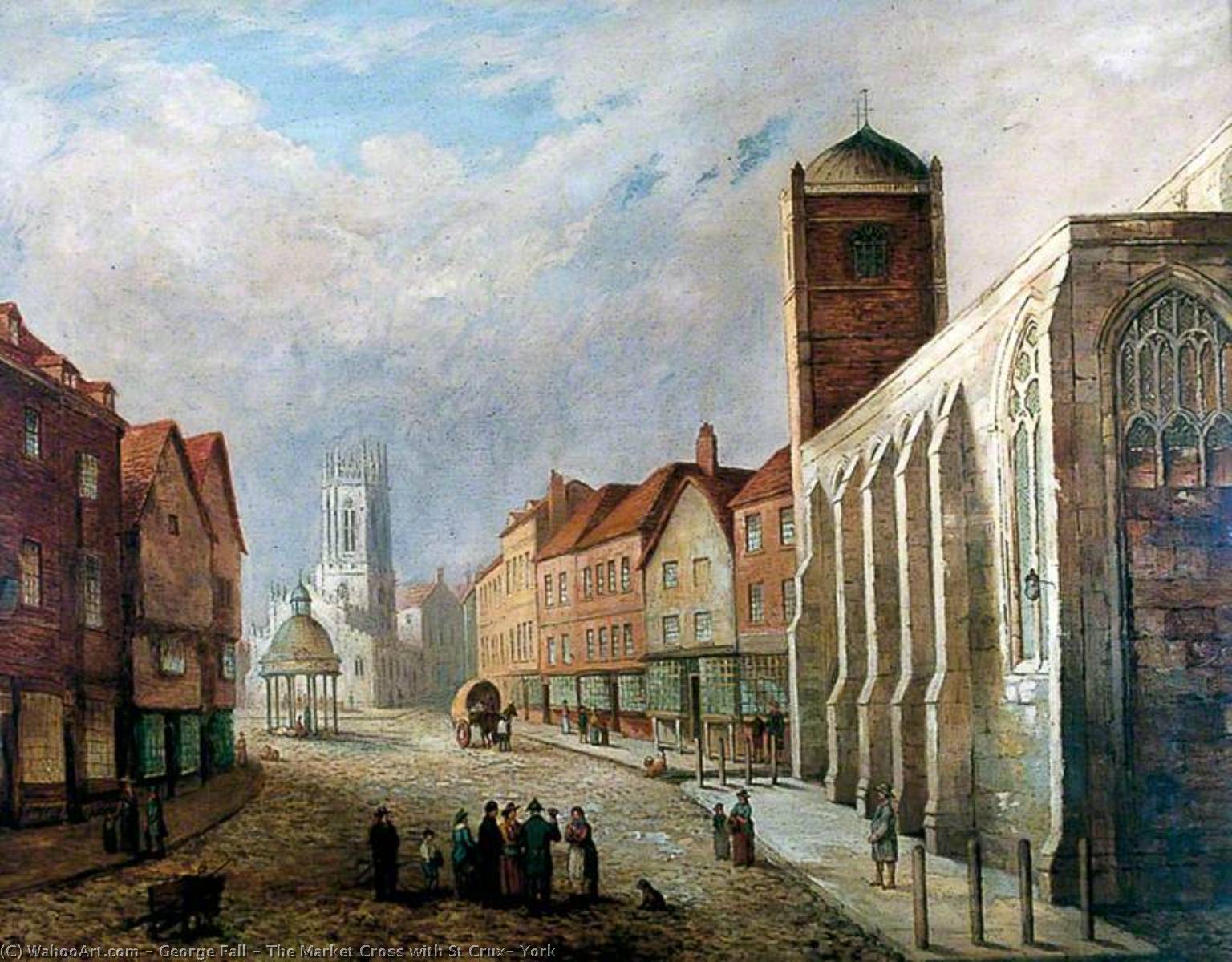 The Market Cross With St Crux, York — George Fall