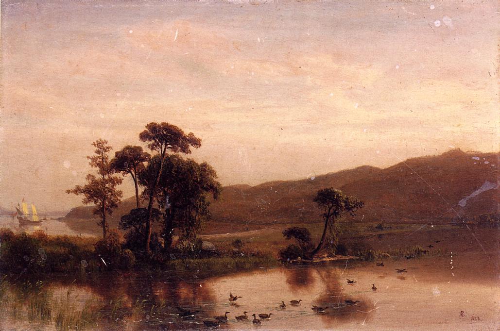 Study For Gosnold At Cuttyhunk — Albert Bierstadt