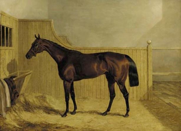 Mr Ridsdale's Bloomsbury, Winner Of The 1839 Derby, In A Stable — John Frederick Herring Senior