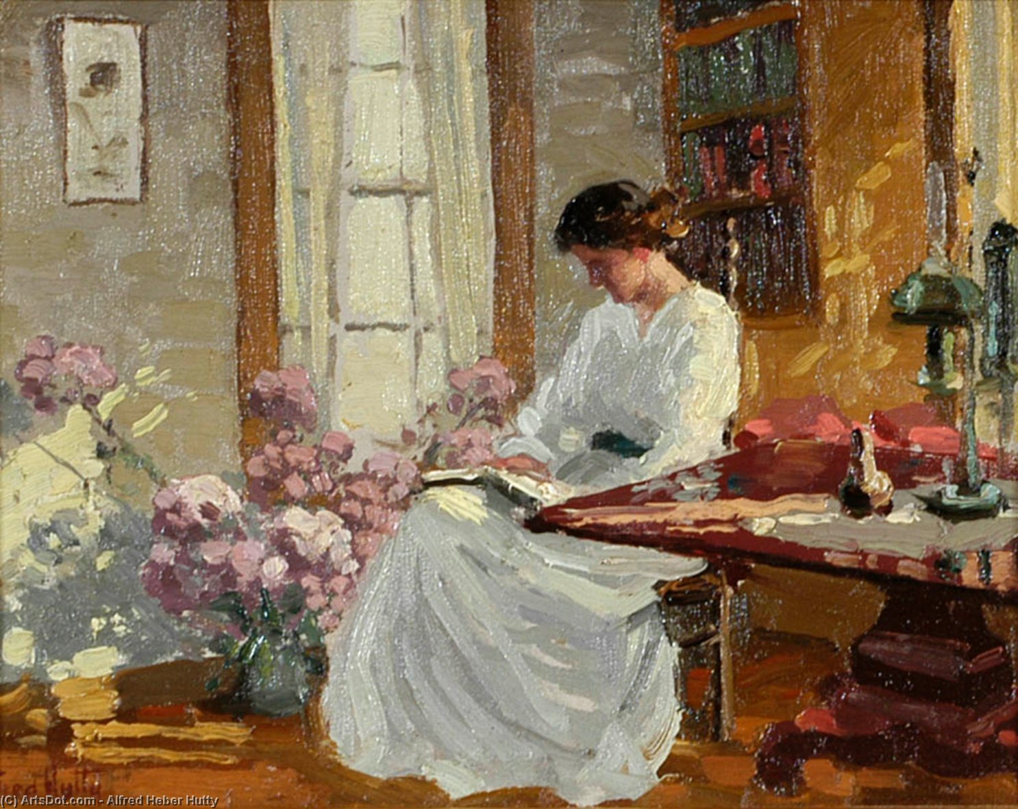 My Wife Posing — Alfred Heber Hutty