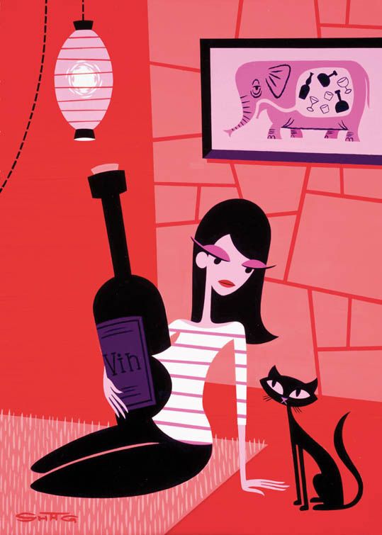 Girl With Nebuchadnezzar — Josh Agle (shag)